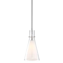 Taper 1 Light 7" Wide Mini Pendant with Clear Outer Glass