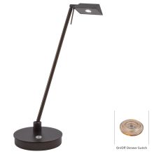 1 Light LED Desk Lamp in Copper Bronze Patina from the George's Reading Room-Bivouac Collection
