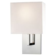 1 Light 11-1/4" Tall ADA Compliant Wall Sconce in Chrome with Square Shade from the On the Square Collection