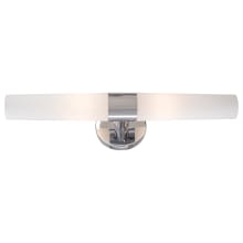 Saber 2 Light 20" Wide Bath Bar with Etched Opal Glass Shade