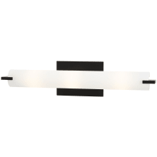 Tube 3 Light 20-1/2" Wide Bath Bar with Etched Opal Glass