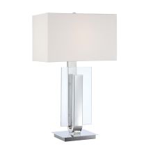 1 Light Table Lamp with White Linen Shade from the Decorative Portables Collection