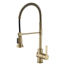 Britt Pull-Down Spray Kitchen Faucet with 3 Function Sprayer and High Arc Spout - Escutcheon Included