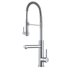 Artec Pro 2-Function Commercial Style Pre-Rinse Kitchen Faucet with Pull-Down Spring Spout and Pot Filler