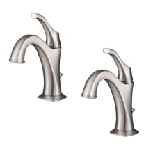 Pack of (2) Arlo 1.2 GPM Single Hole Bathroom Faucet with Pop-Up Drain Assembly