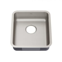 Dex 17" Undermount Single Basin 16 Gauge Stainless Steel Kitchen Sink