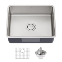 Dex 21" Undermount Single Basin 16 Gauge Stainless Steel Kitchen Sink