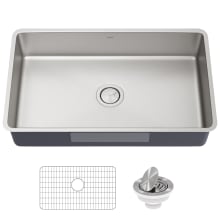 Dex 32" Undermount Single Basin 16 Gauge Stainless Steel Kitchen Sink