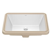 Elavo 20-1/4" Rectangular Vitreous China Undermount Bathroom Sink with Overflow