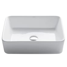 18-3/4" Ceramic Vessel Bathroom Sink Only