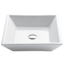 16" Ceramic Vessel Bathroom Sink Only