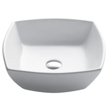Elavo 16-1/2" Ceramic Vessel Bathroom Sink