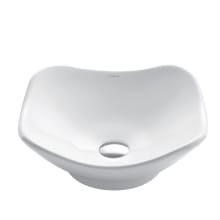 15-1/2" Ceramic Vessel Bathroom Sink Only