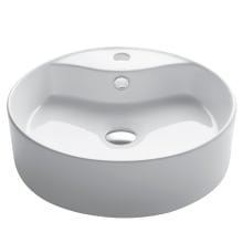 18-1/4" Ceramic Vessel Bathroom Sink Only