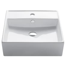 18-1/2" Ceramic Vessel Bathroom Sink Only