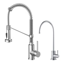 Bolden 1.8 GPM Single Hole Pull-Down Faucet and Water Filter Faucet Combo - Less Filter System