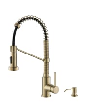 Bolden 1.8 GPM Single Hole Pull-Down Faucet - Includes Soap Dispenser