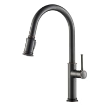 Sellette Pull-Down Spray Kitchen Faucet with Reach Technology and Optional Escutcheon