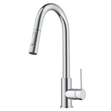Oletto 1.8 GPM Contemporary Pull-Down Single Handle Kitchen Faucet