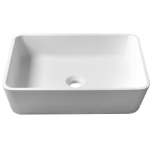 Natura 20" Solid Surface Stone Composite Vessel Bathroom Sink