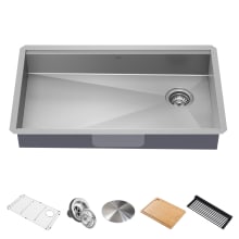 Kore ADA Accessible 32” Undermount Single Bowl Stainless Steel Kitchen Sink with Accessories