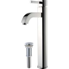 Ramus Single Hole Vessel Bathroom Faucet - Metal Pop-Up Drain Included