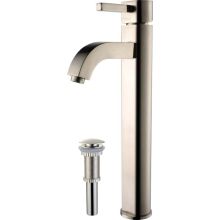 Ramus Single Hole Vessel Bathroom Faucet - Metal Pop-Up Drain Included