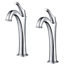 Pack of (2) Arlo 1.2 GPM Vessel Single Hole Bathroom Faucet with Pop-Up Drain Assembly