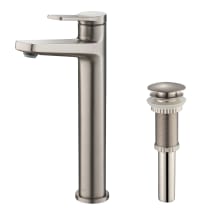 Indy Single Handle Vessel Bathroom Faucet and Pop Up Drain