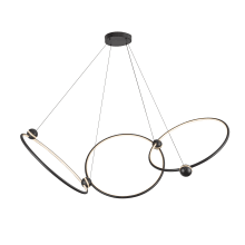 Isho 51" Wide Abstract Ring Chandelier
