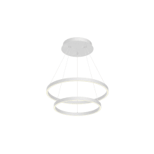 Cerchio 24" Wide LED Ring Chandelier