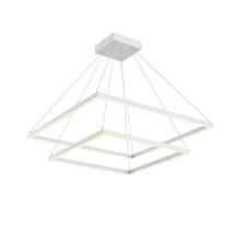 Piazza 32" Wide LED Square Chandelier