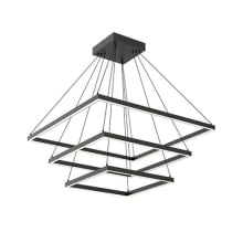 Piazza 32" Wide LED Square Chandelier