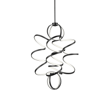 Synergy 32" Wide LED Abstract Chandelier
