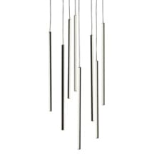 Chute 19" Wide LED Abstract Multi Light Pendant