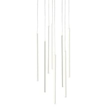 Chute 19" Wide LED Abstract Multi Light Pendant