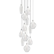 Victoria 12 Light 19" Wide LED Suspension Multi Light Pendant