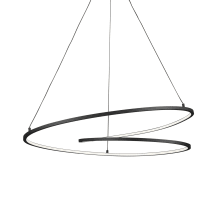Twist 32" Wide LED Abstract Chandelier