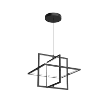 Mondrian 20" Wide LED Multi Light Pendant
