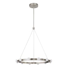 Rezz 28" Wide LED Suspension Multi Light Pendant