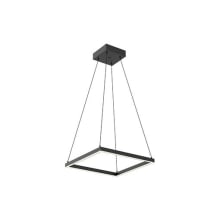 Piazza 18" Wide LED Suspension Pendant