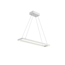 Piazza 30" Wide LED Suspension Linear Pendant