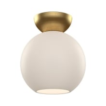 Arcadia 8" Wide Semi-flush Globe Ceiling Fixture