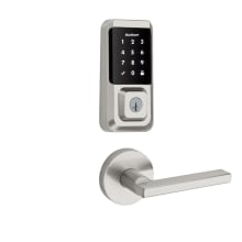 Halifax Passage Lever and 939 Halo WiFi Enabled Deadbolt Combo Pack with SmartKey