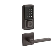 Halifax Passage Lever and 939 Halo WiFi Enabled Deadbolt Combo Pack with SmartKey