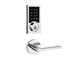 Lisbon Passage Lever and 916 Contemporary Lisbon Touchscreen Deadbolt Combo Pack with SmartKey and Z-Wave Technology