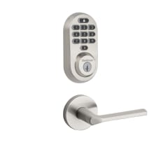 Lisbon Passage Lever and 938 Halo WiFi Enabled Deadbolt Combo Pack with SmartKey