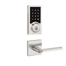 Lisbon Passage Lever and 916 Contemporary Touchscreen Deadbolt Combo Pack with SmartKey and Z-Wave Technology