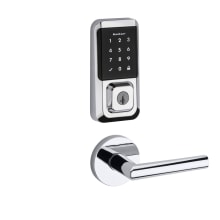 Milan Passage Lever and 939 Halo WiFi Enabled Deadbolt Combo Pack with SmartKey