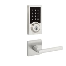 Montreal Passage Lever and 916 Contemporary Touchscreen Deadbolt Combo Pack with SmartKey and Z-Wave Technology